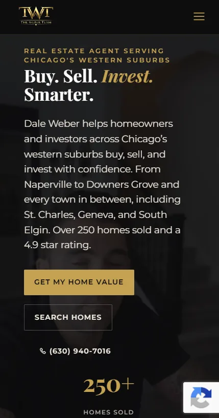 The new 4 Sale With Dale home page on a phone, built July 2026