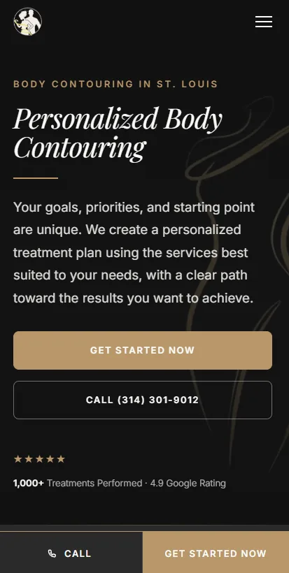 The new Bravo Shape home page on a phone, built August 2026